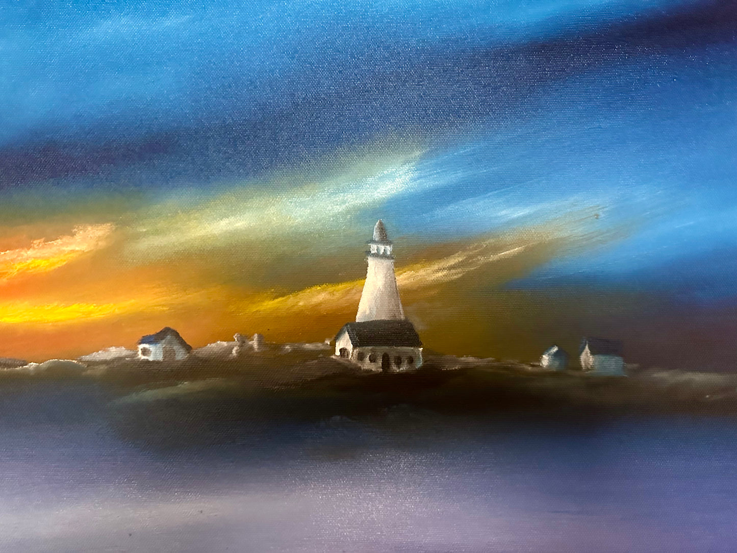 Sunset behind the Light house