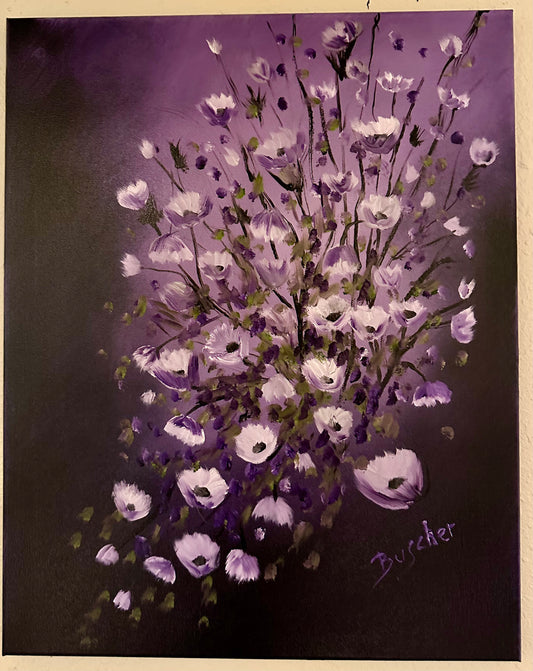 Lavender Burst of Flowers