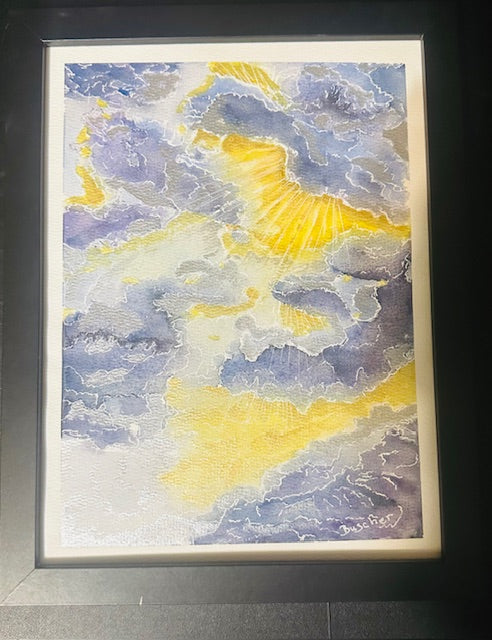A Glimpse of the sun        (water Color )