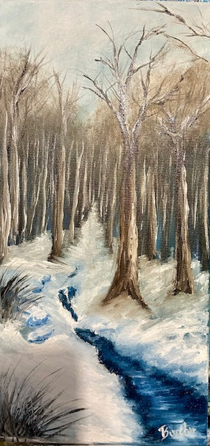 Snow Hike through the Woods