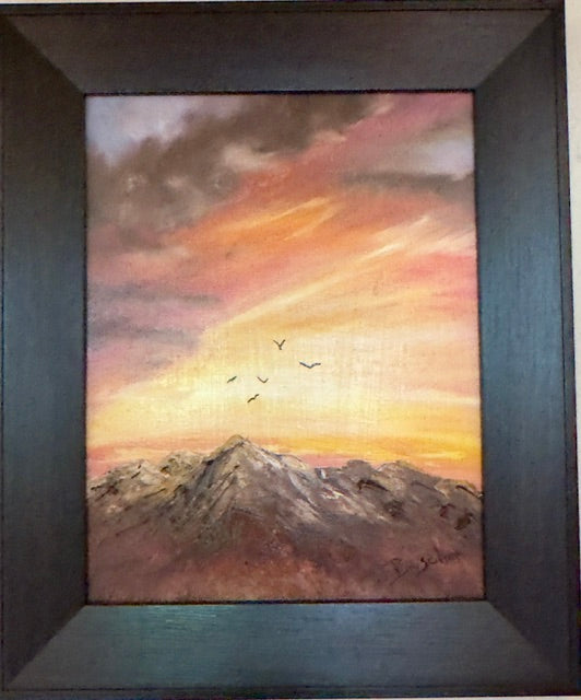 Sunrise over Mountain Peaks
