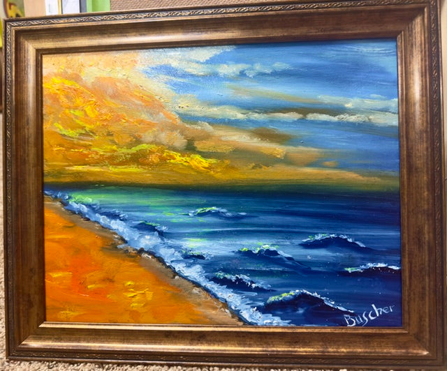 Sunset on the beach