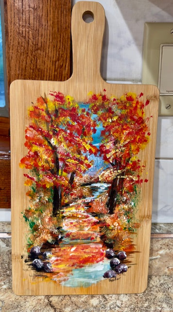 Cutting Board Painting   Fall Colors